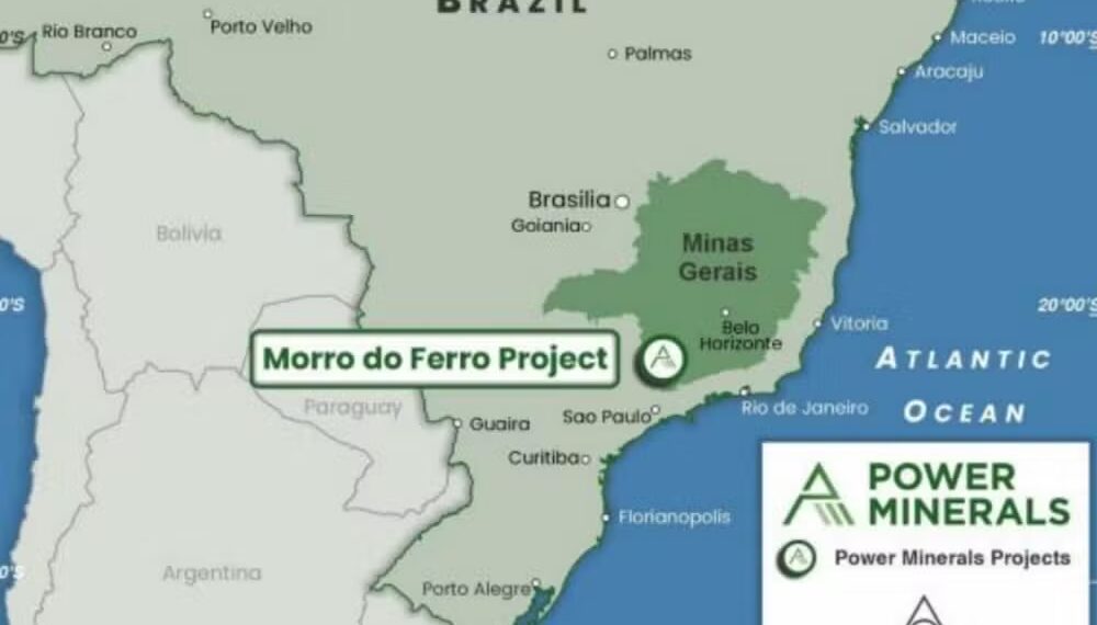 Mineradora australiana estima projeto com até 10,7 milhões de toneladas de terras raras em Poços