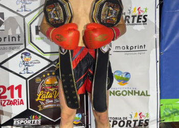 Atleta de Poços vence 11ª luta e mantém cinturão de Kickboxing