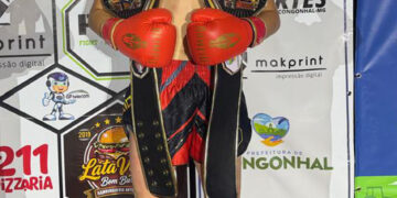 Atleta de Poços vence 11ª luta e mantém cinturão de Kickboxing