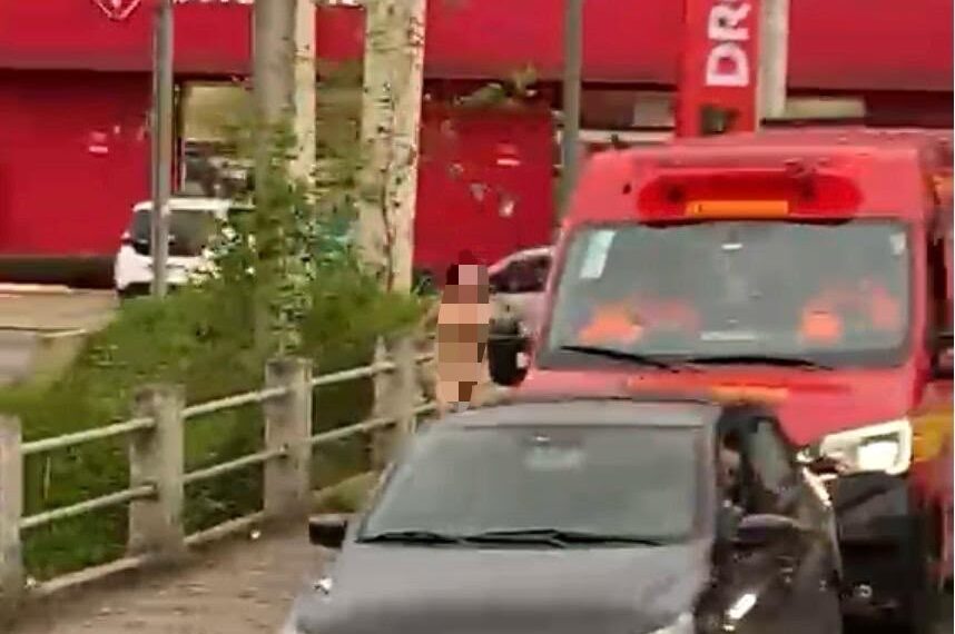 Polícia Civil investiga caso de mulher nua socorrida em avenida de Poços