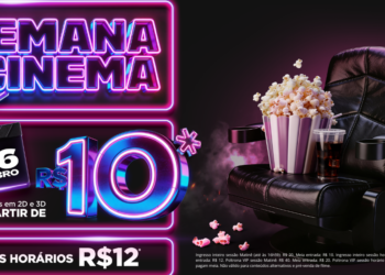 Semana do Cinema tem ingressos por R$10 no Cine Marquise Ultravisão, no centro de Poços de Caldas