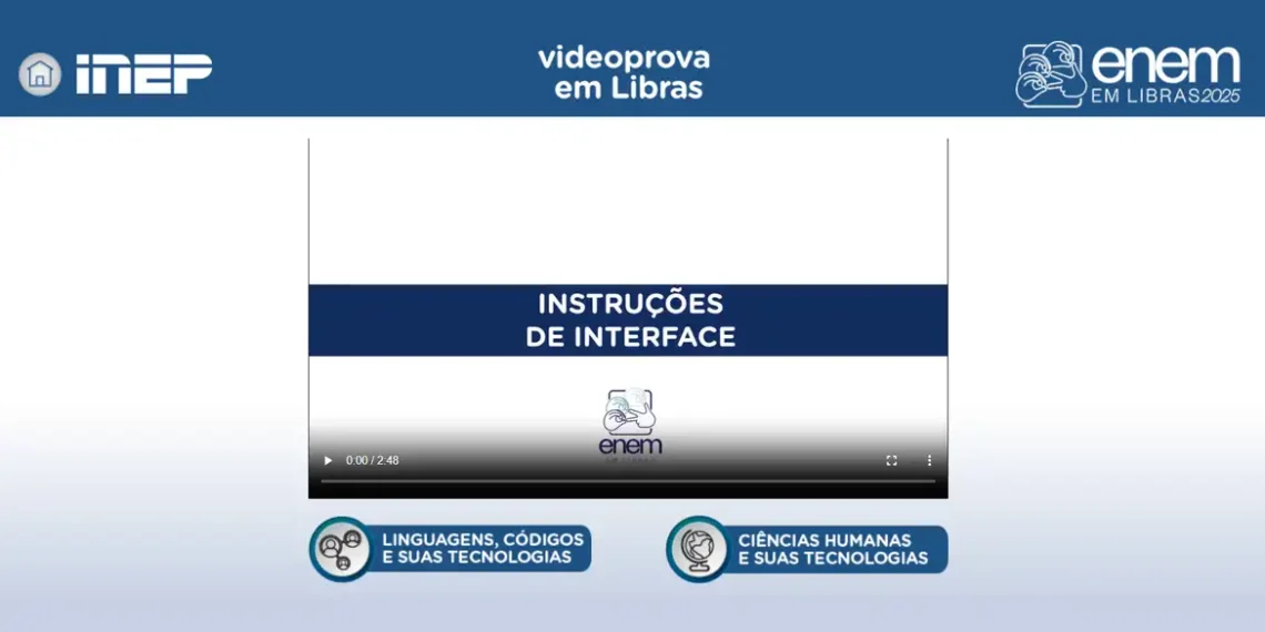 Enem Libras reúne videoprovas de 2017 a 2025