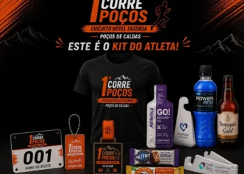 Kit do atleta da 1ª Corre Poços é divulgado; inscrições seguem abertas