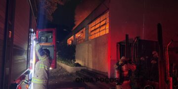 Incêndio atinge Centro Operacional da Prefeitura de Poços de Caldas