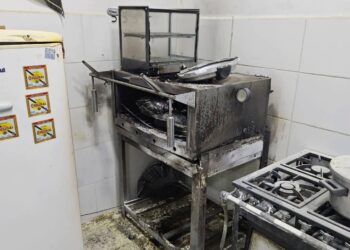 Incêndio atinge três botijões de gás em loja maçônica de Andradas