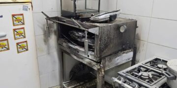 Incêndio atinge três botijões de gás em loja maçônica de Andradas