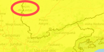 Inmet emite alerta de tempestade para Poços e região