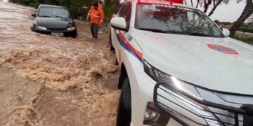 Chuva intensa provoca alagamentos, derruba árvores e causa estragos em Casa Branca