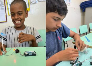 Alunos de Poços de Caldas criam robôs em escola rural