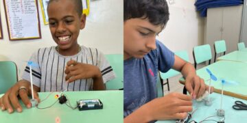 Alunos de Poços de Caldas criam robôs em escola rural