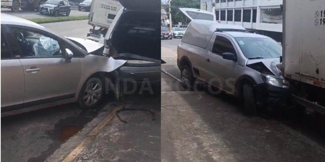 Homem é atropelado em acidente envolvendo três veículos em Poços de Caldas