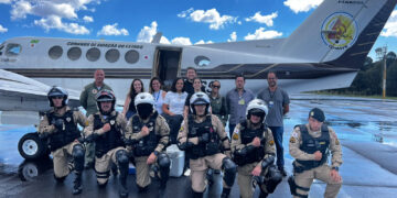 PM faz escolta de órgãos doados até o aeroporto de Poços de Caldas