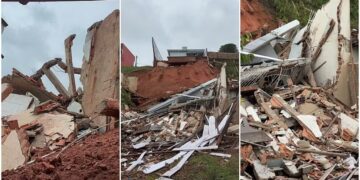 Deslizamento deixa nove pessoas fora de casa após chuvas